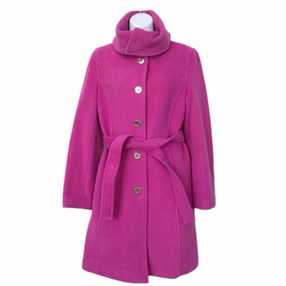 Coach Belted Wool Coat size Medium - Picture 8 of 9